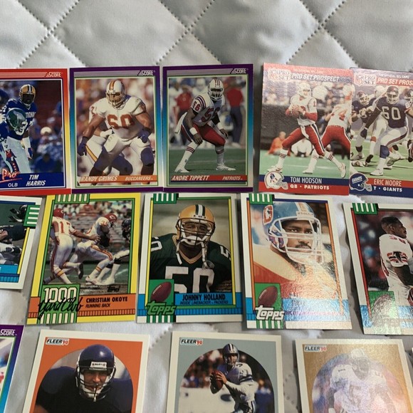 1990NFL Topps, Score, Fleer90, etcFootball Card Lot 25 cards great condition🏈🔥 - Picture 4 of 12